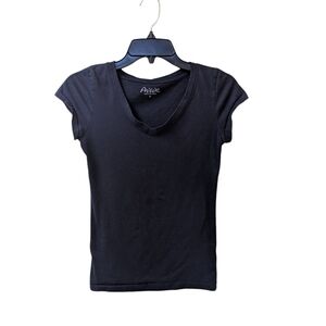 Aviva Navy Blue Stretchy Top Juniors Medium